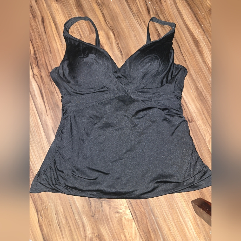 City Chic Gray Bustier Asymmetrical Camisole